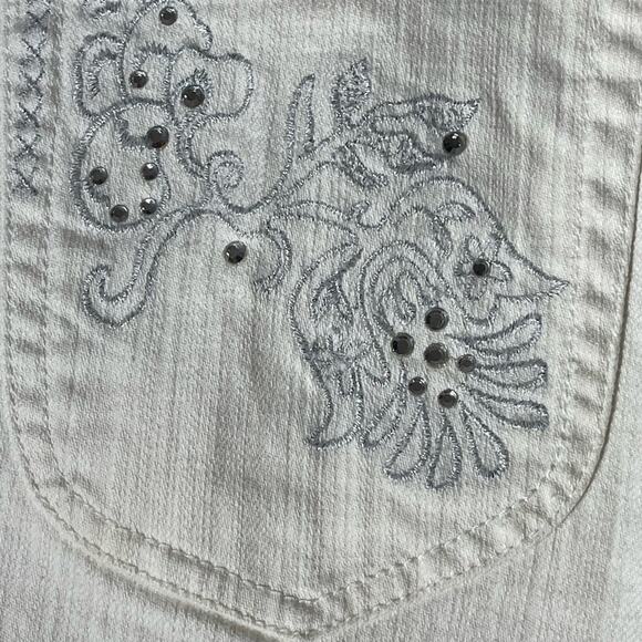Ivory Chico Platinum Jeans Size 1 - Picture 7 of 10